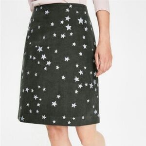 Boden Embroidered Star Mini Skirt